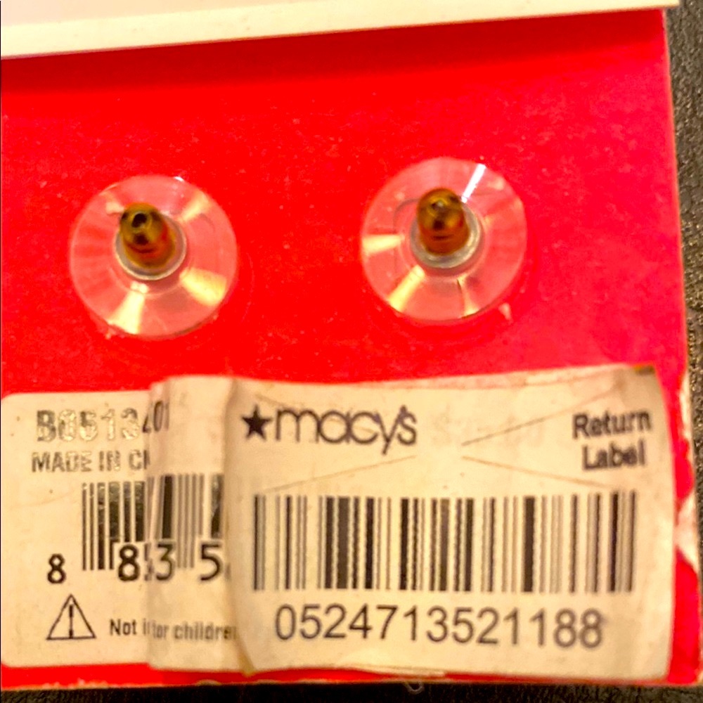 Betsey Johnson Gold and Green Turtle Stud Earrings - Picture 3 of 3